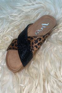 Esme Tan Leopard Sandals