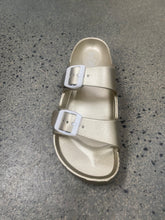 Load image into Gallery viewer, Corky Champagne Floatie Sandals
